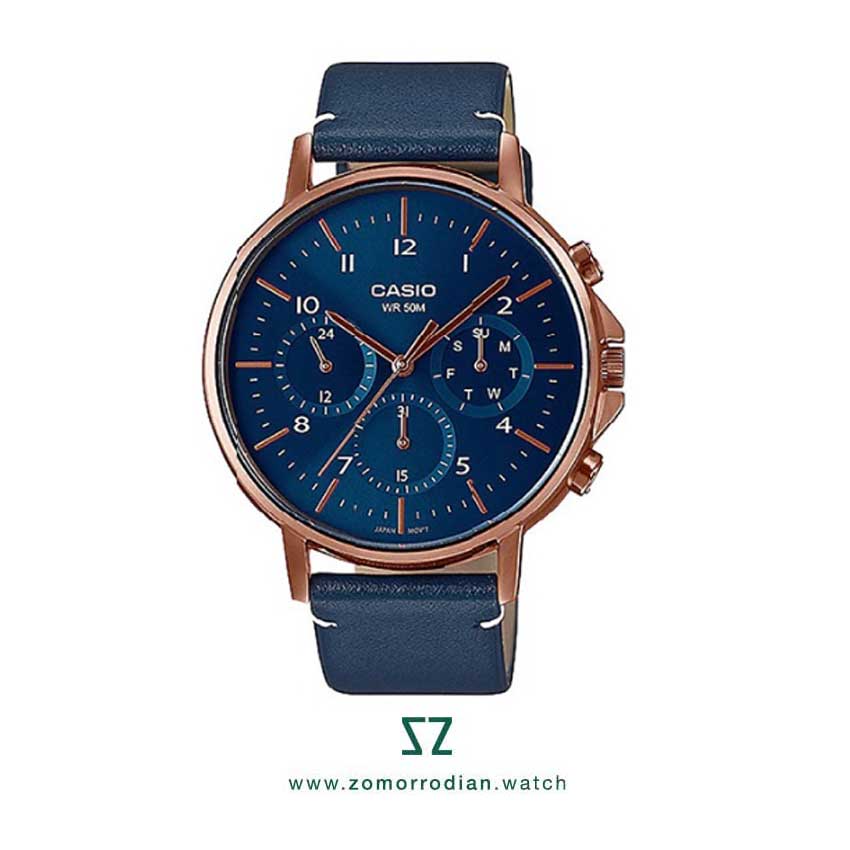 ساعت-مچی-کاسیو-مدل-MTP-E321RL-2AVDF-گالری-ساعت-زمردیان ساعت مچی کاسیو جنرال مدل MTP-E321RL-2AVDF گالری ساعت زمردیان - Image 1