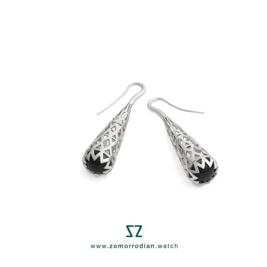گوشواره-برازوی-مدل-G9SA11-گالری-ساعت-زمردیان گوشواره نقره برازوی مدل G9SA11 گالری ساعت زمردیان - Image 1